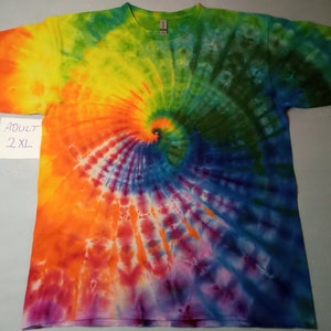 Adult 2X "chaos Spiral" Tie Dye. - Etsy