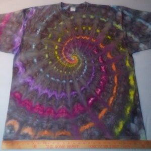 Adult 3XL HWI Pleated spiral tie dyebohemian boho hippie happy love rock n roll colorful happy