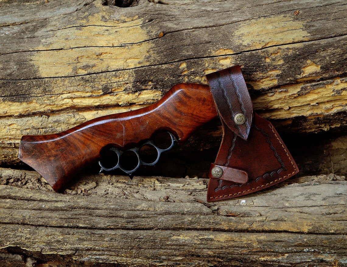 Mini Knuckle Carbon Steel Viking Axe Hatchet Axe Bearded Axe Etsy