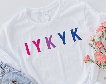 Subtle Bi Pride Shirt, Bisexual Shirt, Discreet Pride, Subtle Pride Shirt, Bi Pride Clothing, Queer Owned, Bi IYKYK, FTM577