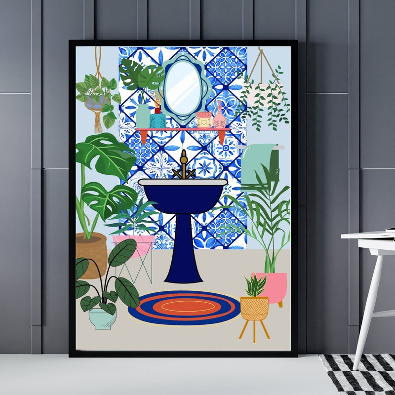 Bathroom Poster - Etsy