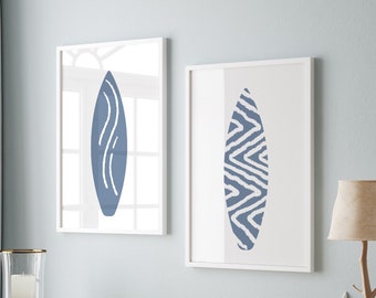 Arte de la pared de surf, impresión de surf, DESCARGA DIGITAL, impresión de tablas de surf, arte de la pared costera, arte moderno de la pared de la playa, impresiones playeras, decoración de la casa de la playa