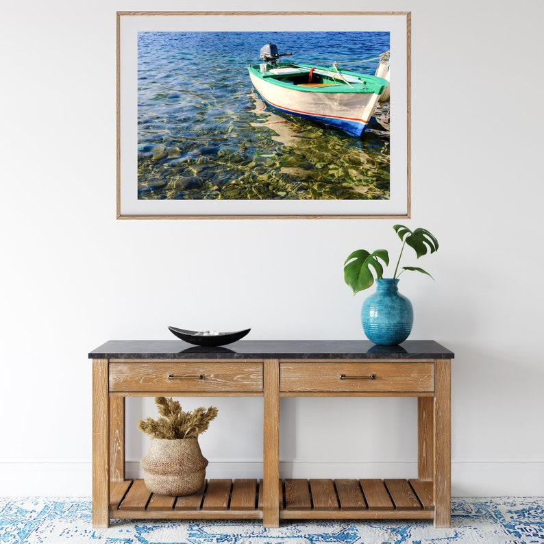 Wooden Boat Wall Art, Digital Download, Sea Photography,coastal Decor