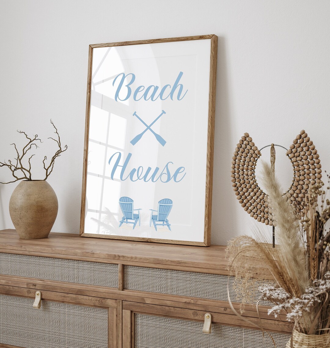 Beach House Sign, Beach House Print, DIGITAL DOWNLOAD, Beach House ...