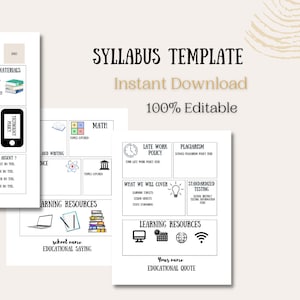 Vorlage für den Stundenplan, Schulanfang, Klasseninformationen, bearbeitbare Klasseninfografik, Lehrplanvorlage