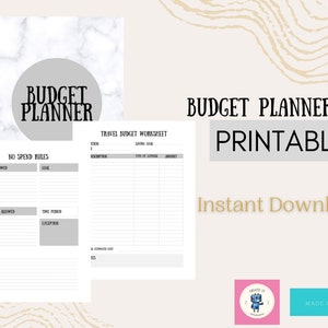 Printable Monthly Budget Planner: Finance Tracker (Digital Download)