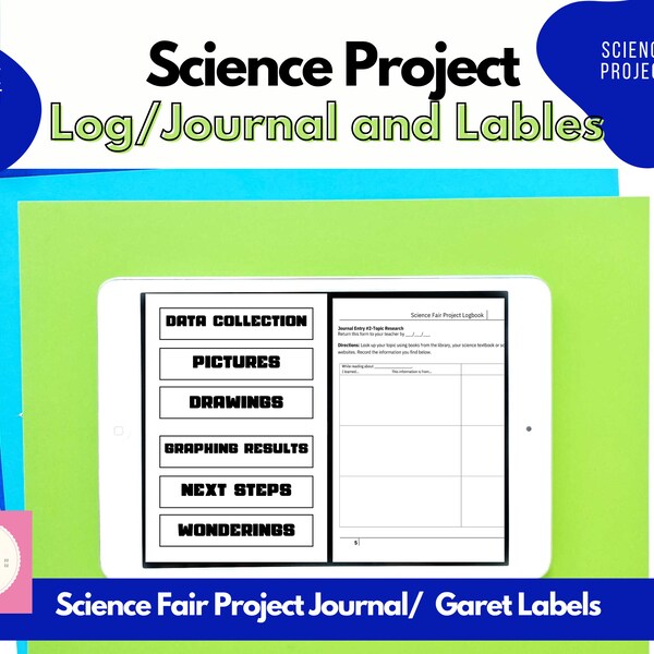 Science Project Lables Science Labels - Etsy