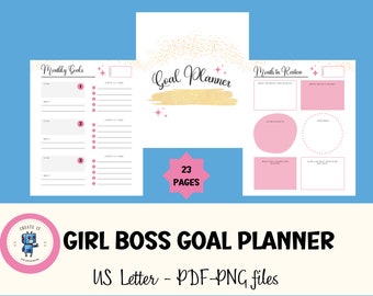 Goal Setting Planner: Productivity & Life Planner (Digital Download)