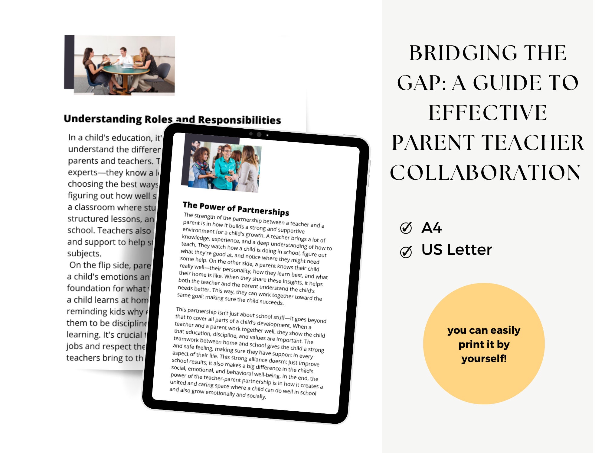Bridging the Gap: A Guide to Effective Parent-teacher - Etsy