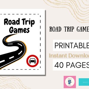 Road Trip Games for Kids: 40 Page Travel Activity Pack (PDF)
