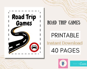 Road Trip Games for Kids: 40 Page Travel Activity Pack (PDF)