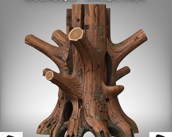 Lizard Habitat | Hollow Tree Arboreal Climbing | STL Download | Commercial Use
