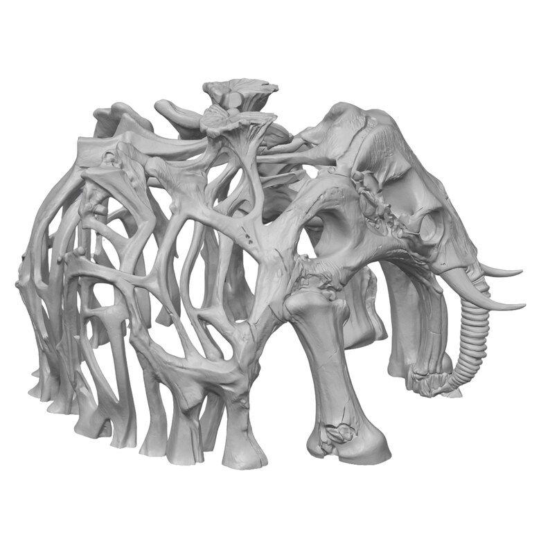 Elephant Bone Hut | STL Download - Etsy