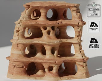 Sandstone Habitats 2 – 12 STL Files (Digital Download) | Commercial Use