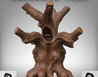 HOLLOWED TREE | Lizard Habitat | STL Download | Commercial Use