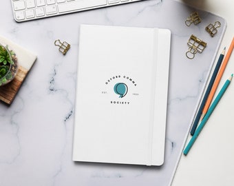 Oxford Comma Society ingebonden notitieboek - wit | Dagboek | Groot Engels cadeau