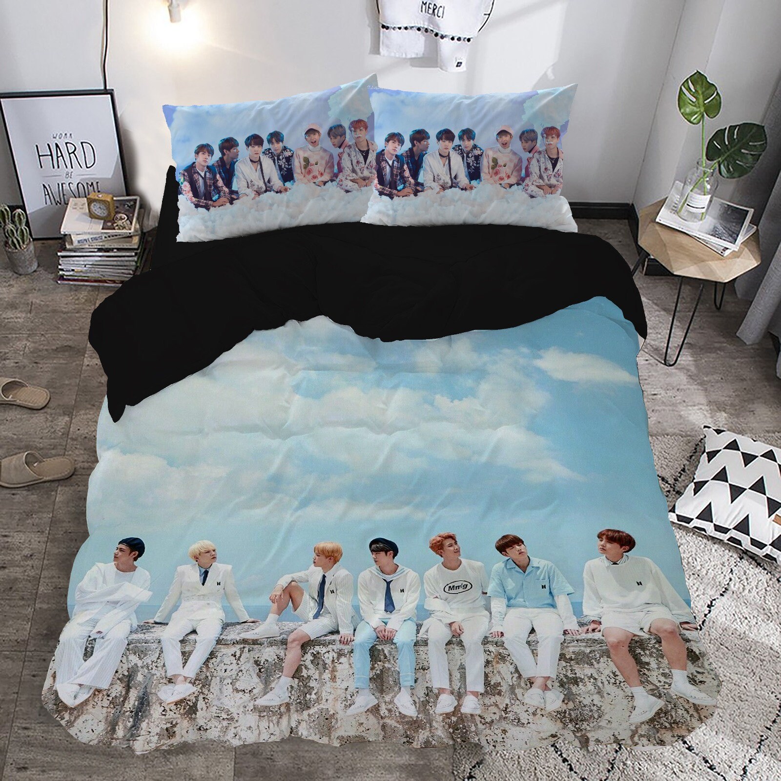 BTS Bedding Cover Set Custom Design Bed 