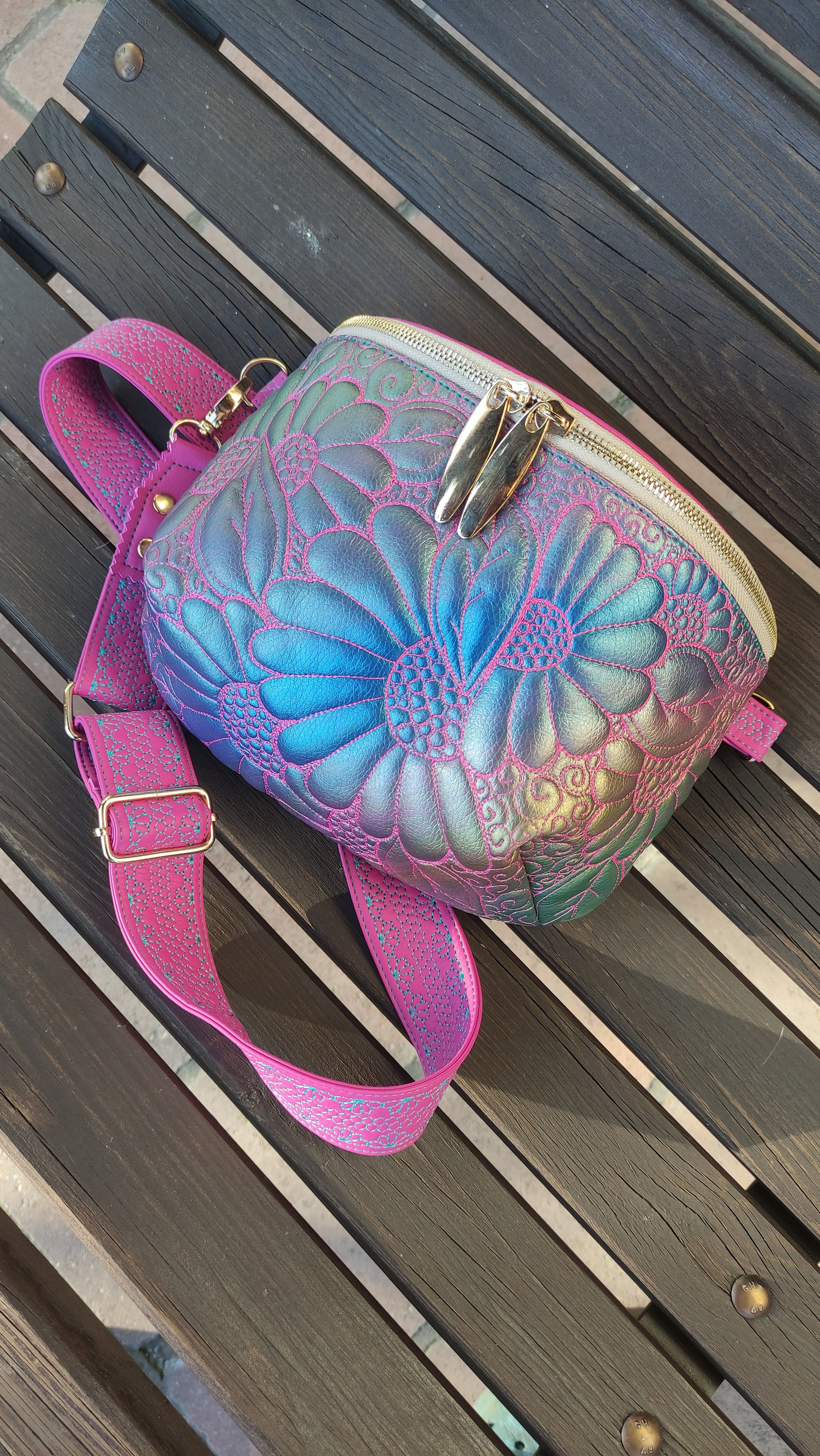 Leather Sling Bag Colorful Etsy Canada