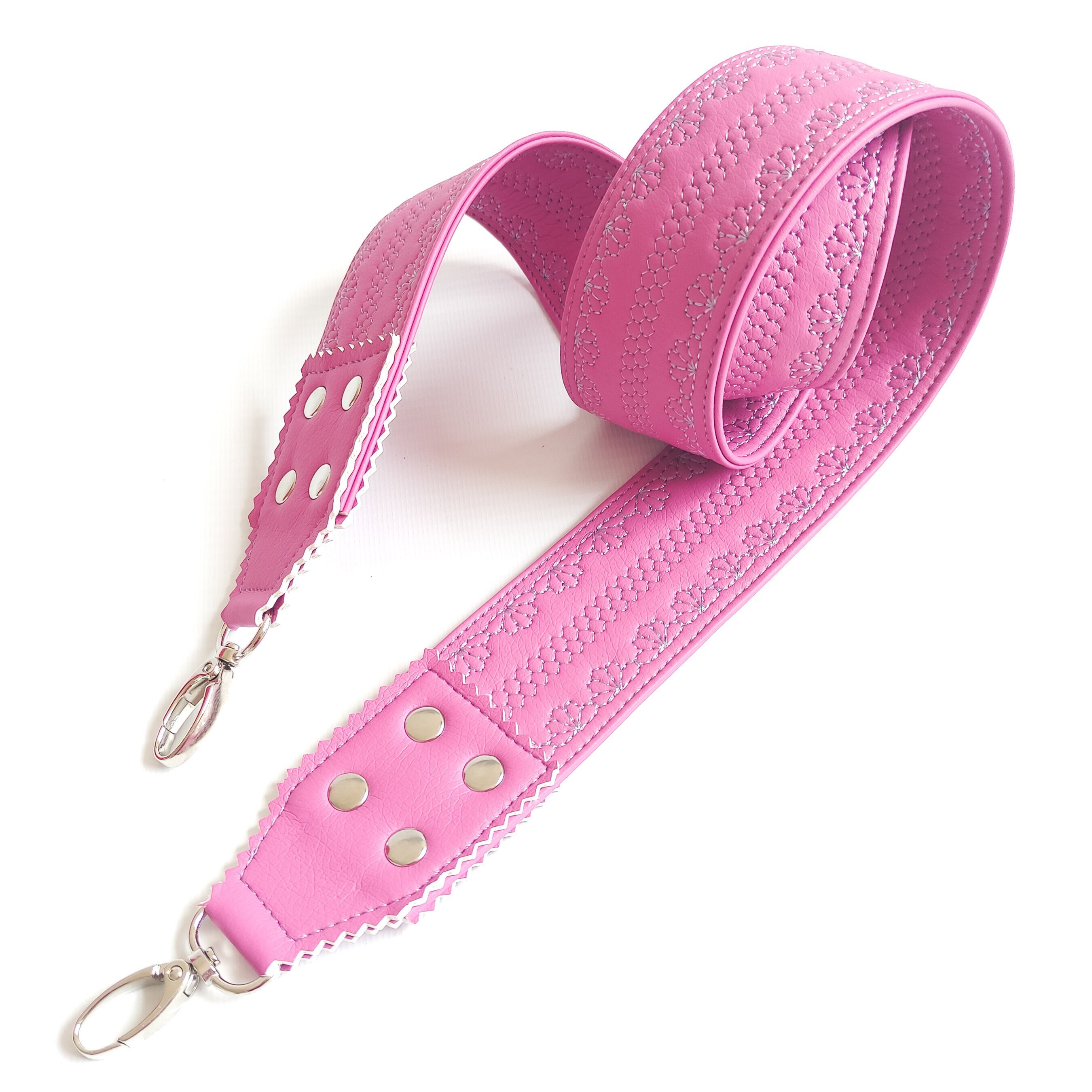 5cm Pink Floral Wide Replacement Guitar Style Purse Strap Etsy