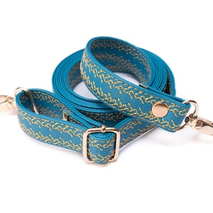 Weicher Vegan Leder Crossbody Strap, Langer Abnehmbarer Taschengurt, Dünner Riemen Für Geldbörse, Gestickter Riemen Austauschbar