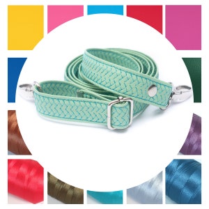 Dünner Ersatz Crossbody Geldbörse Riemen, langer Vegan Leder bestickt Taschengurt für Handtaschen Benutzerdefinierte Vintage Geldbörse Riemen