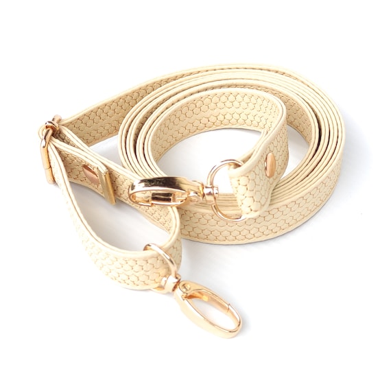 Elegant Thin Long Purse Strap Replacement Cream Crossbody Bag Strap Adjustable Vegan Leather Strap Luxury Handbag Accessories Etsy Canada