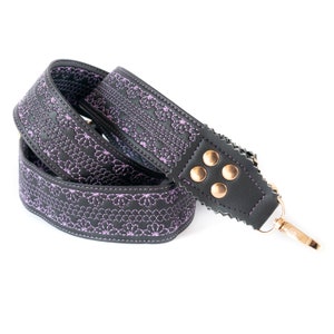 Custom Wide Embroidered Bag Strap for Handbags, Vegan Replacement Crossbody Purse Strap, Fashion