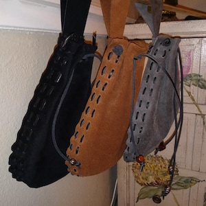 Medieval Suede Pouch