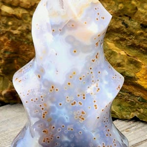 BEAUTIFUL Ocean Jasper flame HOME DECOR
