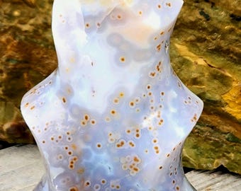 BEAUTIFUL Ocean Jasper flame HOME DECOR