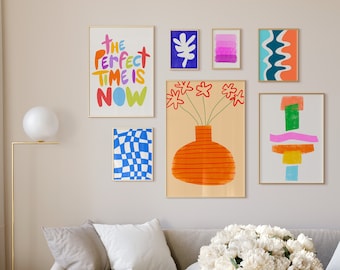 Gallery Wall Prints, Maximalist Wall Art, Colorful Wall Art, Abstract Wall Art, Gallery Wall Digital Prints