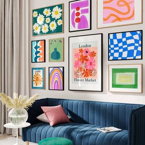 Gallery Wall Prints, Set of Prints, Colorful Wall Art, Abstract Wall Art, Gallery Wall Digital Prints, Wall Art Set, Modern Prints