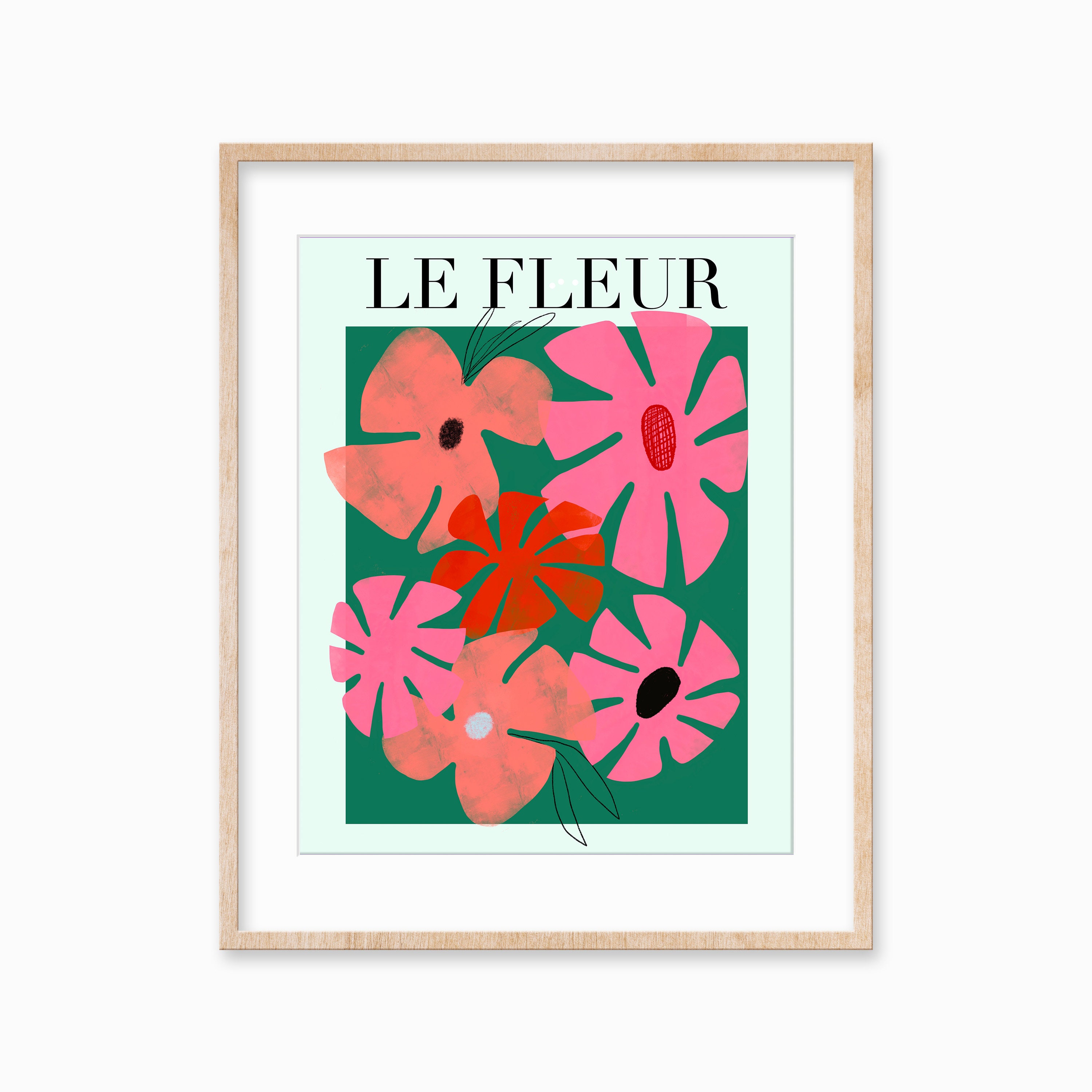 Etsy Les Fleurs Print -