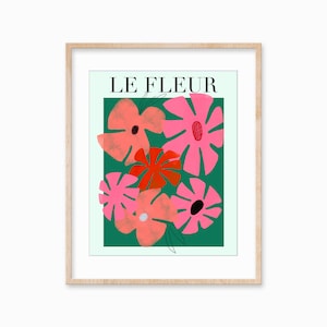 Maximalist Wall Art, Set of 2 Colorful Prints, Modern Apartment Decor, College Dorm Art, Above Bed Art image 2