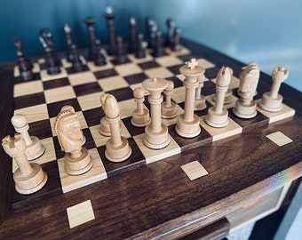 Spool Pattern Chess Set (Custom design)