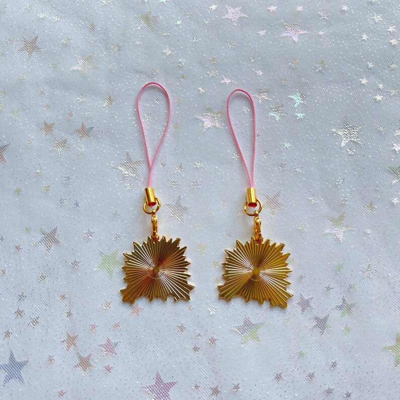 Cute Black and Pastel Keychain Phone Charm Gift Idea for Etsy