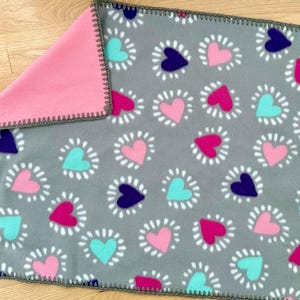 Reversible Fleece Cat or Kitten Pet Blanket.