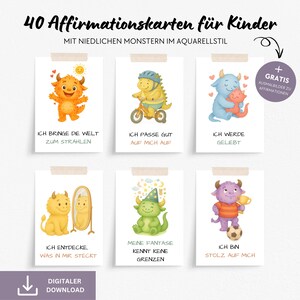 Affirmationskarten Kinder Mutmachkarten Affirmationen zum Ausdrucken Selbstliebe Affirmationskarten Schule Positive Affirmationen Kinder PDF