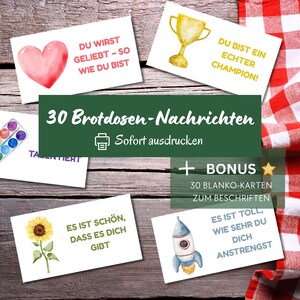 30 cajas de almuerzo con mensajes, tarjetas de afirmación para niños, escuela, creencias positivas, tarjetas de aliento para niños, tarjetas de afirmación de amor propio, escuela.