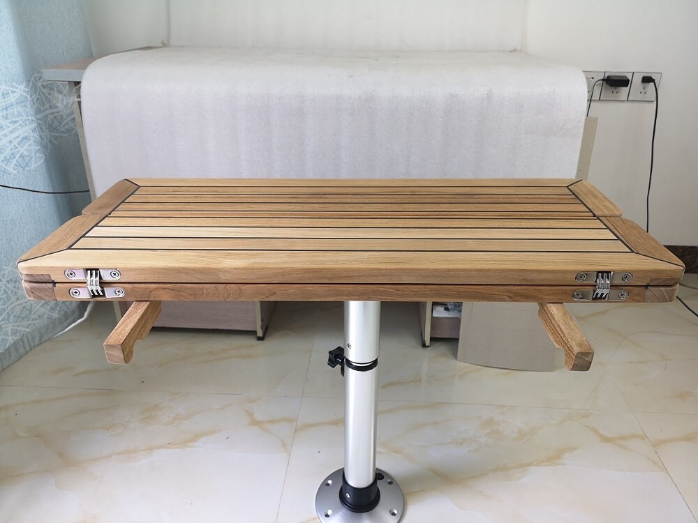 Folding Wing Teak Table Top With Two Wings Nautic Star 4 Sizes Marine