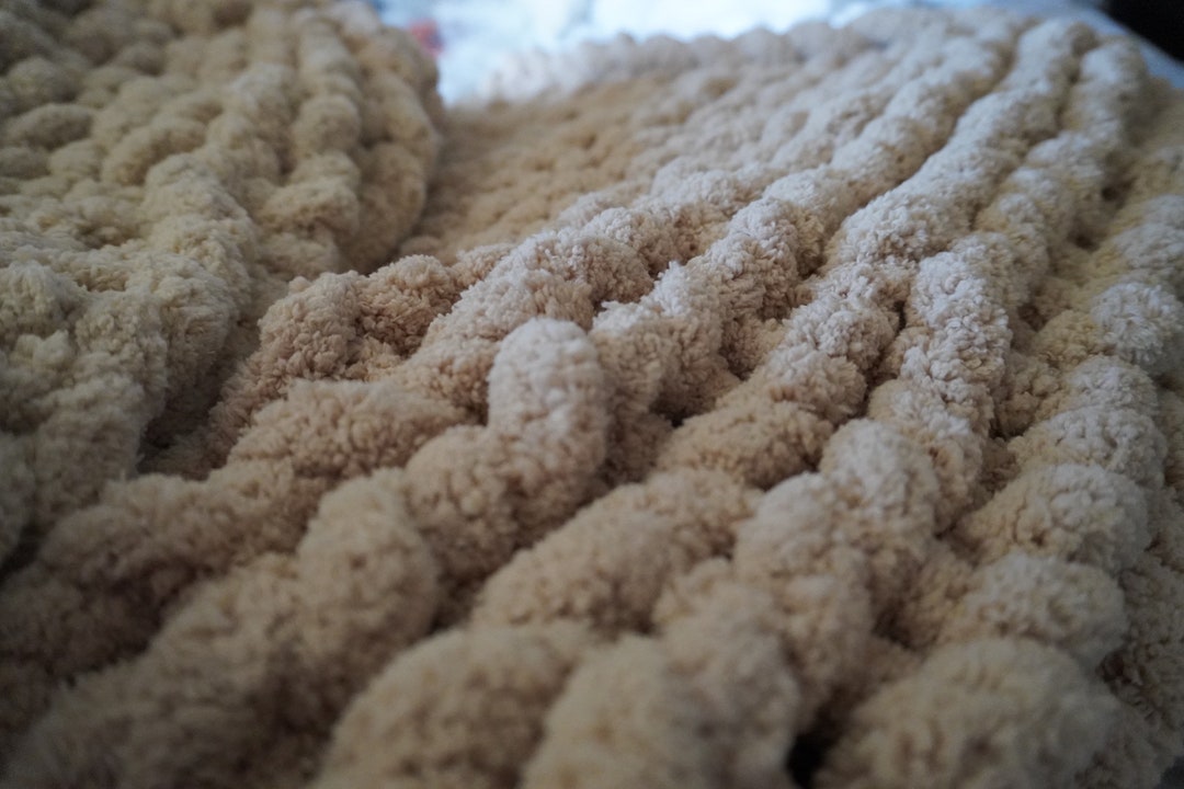 Large Knit Throw Blanket Etsy