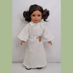 Princess Leia from Star wars outfit fits American girl and other 18&quot; dolls