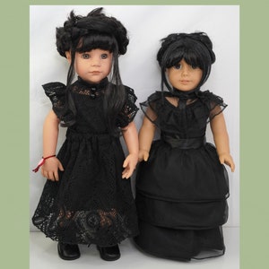 Wednesday Addams Raven dance dress fits american girl and other 18&quot; dolls