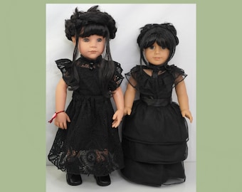 Wednesday Addams Raven dance dress fits american girl and other 18" dolls