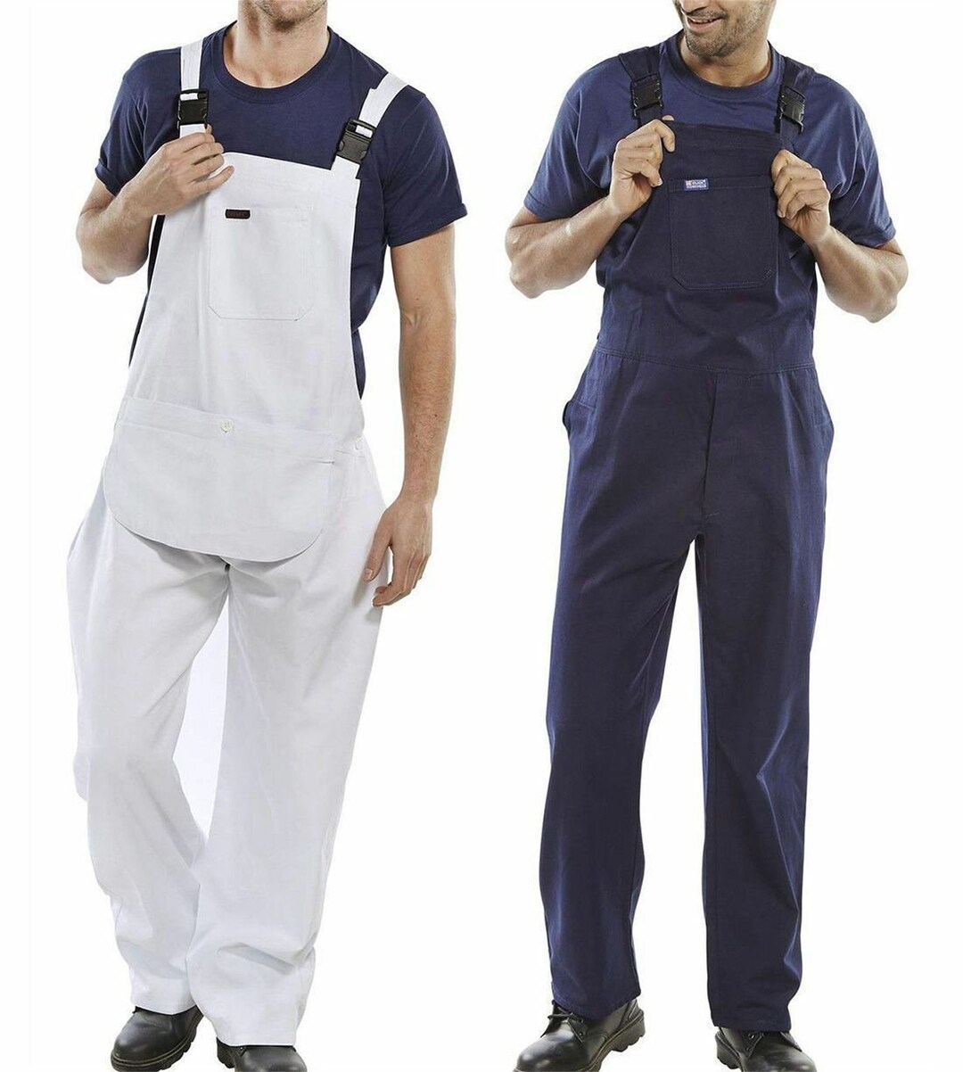 Mens Bib and Brace Overalls Men Black Heavy Duty Dungarees Big Etsy