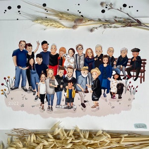 Freundeportrait / Gruppenportrait / Gruppenbild / Teambild / Geschenk zum Abschied