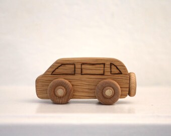Small Wooden Van - Classic Wooden Toys - Gifts for boys - sustainable gift ideas