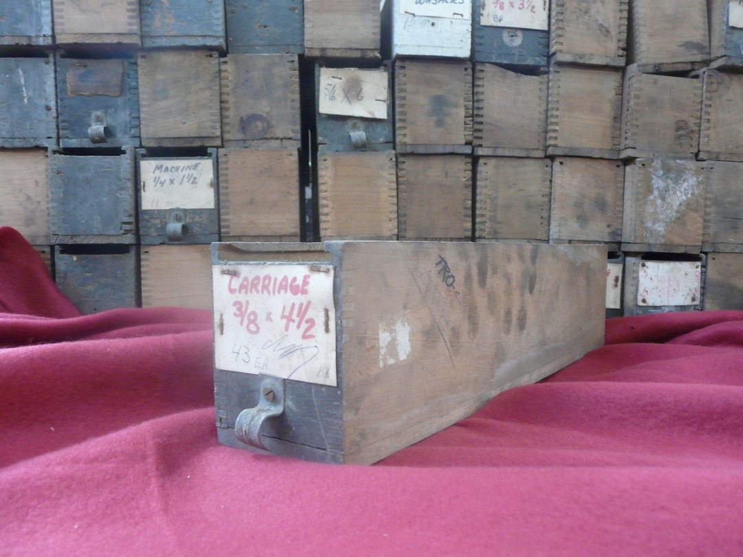 Reclaimed Hardware Store Parts Box Vintage No Top Etsy