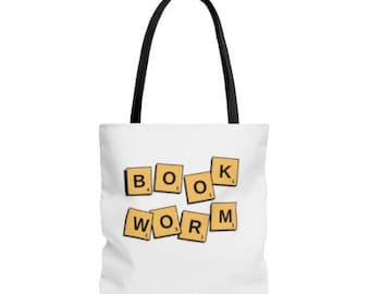 Book Worm Tote Bag