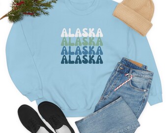 Alaska Sweatshirt - Modern State Pride Cozy Crewneck